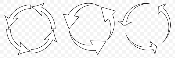 Leinwandbilder - circle arrow icon set. circular arrow icon, refresh, reload arrow icon symbol sign, vector illustration. eps 10.