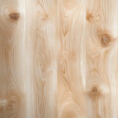 Wall Mural - Seamless Light Oak Wood Surface Texture with Even Grain Pattern