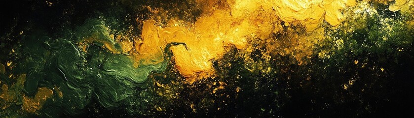 Poster - Dynamic abstract art exploration digital realm visual artwork vibrant colors close-up perspective creative expression