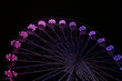 © Connect Images - A Ferris wheel illuminated with purple lights against a dark night sky, Poznan, Poland