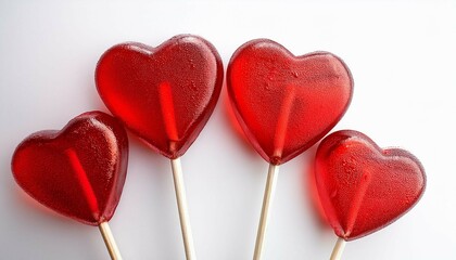 Sticker - heart shaped lollipops