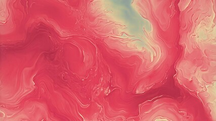 Poster - Bright digital animation with fluid, layered swirls in pink tones. Smooth lines and transitions add movement and volume