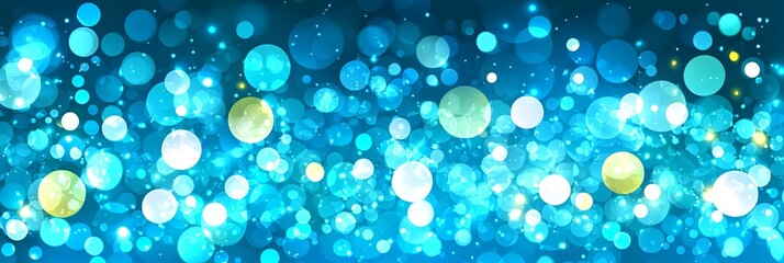 Poster - Dynamic tech banner showcasing colorful circuit board design with vibrant circles