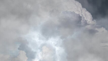 Wall Mural - electrical storm after sundown in dark sky.