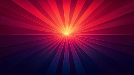 Fototapete - Vivid gradient radial burst radiates colors in a dynamic, visually striking display