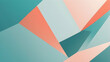 © MA.DesignWorks - Minimalist Turquoise, Coral Geometric Background with Soft Gradients and Modern Aesthetic