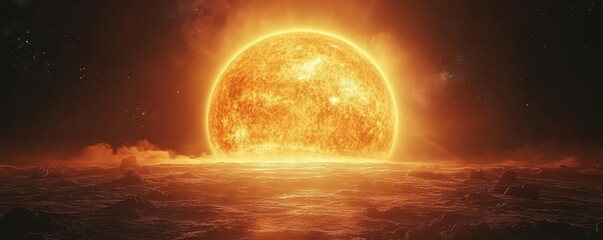 Wall Mural - sun astronomy planet space.
