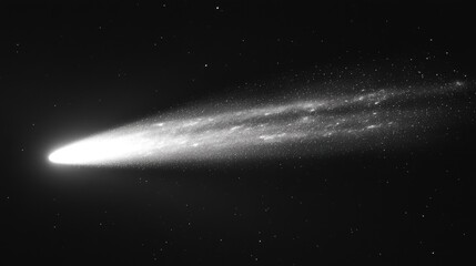 Wall Mural - like a shooting star on steroids the comets glowing path s through the blackness leaving a trail of 