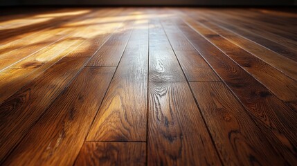 Wall Mural - Wooden floor deck backgrounds hardwood flooring.