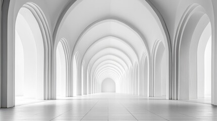 Poster - Arch architecture white background spirituality.