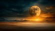 © tonpreecha - A surreal, high-definition landscape of the moon, showcasing large craters, Earth visible in the distance, with an ultra-realistic finish, vibrant light mode, HDR photography with stunning details,