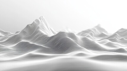 Poster - geometric digital terrain, telemetry, and topography with contour lines in a futuristic style. 3d wi