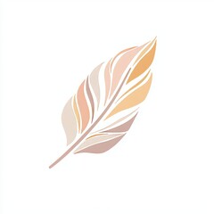 Wall Mural - a contemporary illustration of a banana palm leaf using a single continuous line, creating a minimal