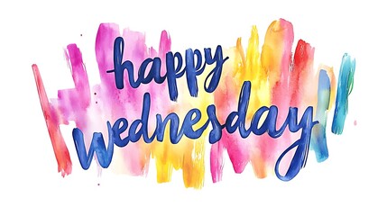 Poster - A colorful watercolor design featuring the phrase 