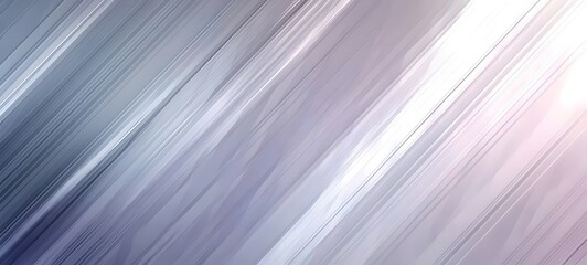 Poster - Abstract lines in shades of silver and gray create a sleek and modern background, evoking a sense of calm and sophistication.