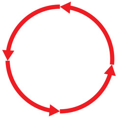 Leinwandbilder - Refresh icon set. rotation arrow vector symbol. repeat, reload, or redo sign. web interface reset icon. restart or update symbol. recover data icon set.