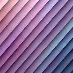 Poster - An abstract geometric pattern featuring diagonal layers in soothing shades of purple, blue, and pink, creating a calm and modern aesthetic.