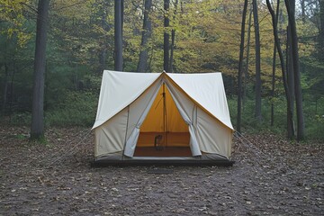 camping tent in the forest