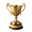 © Creative Store - Gold trophy cup isolated png cut out transparent white background new best download award achievement winner sports champion winning prize victory succeed contest medal object
