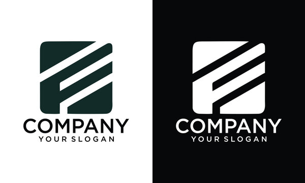 Creative Letter FF Logo Design. Suitable for any business. Easy to remember, simple, different, unique, professional, clean, powerful, and modern. very well used in all