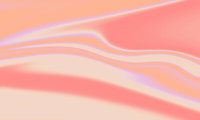 Leinwandbilder - Abstract wavy pattern with a soft pink and peach color scheme, resembling flowing liquid or draped fabric.