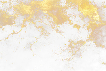 Poster - Abstract gold splash on Transparent background.