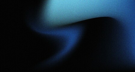 Wall Mural - Modern dark Blue and black gradient with noise for design