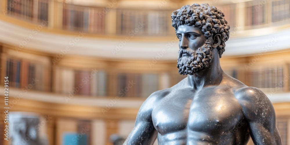 ancient philosophy integration, ancient greek stoic marble statue on ...