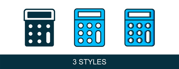 Fototapete - Filled outline Calculator icon isolated on white background. Accounting symbol. Business calculations mathematics education and finance. Vector