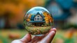© JuliaDorian - Autumn Home in Crystal Ball Charming Cottage with Fall Colors, Real Estate, Cozy Atmosphere