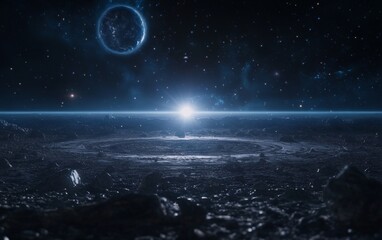 Wall Mural - Awe-Inspiring Alien Landscape