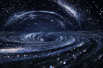 Poster - Cosmic swirl, galaxy vortex, space nebula.