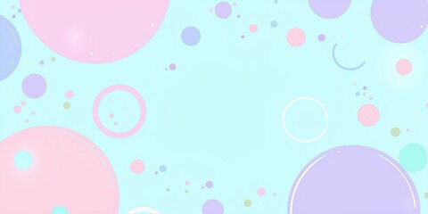 Aufkleber - Colorful bubbles on light background whimsical and playful atmosphere