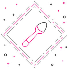 Poster - line teaspoon icon isolated on white background. cooking utensil. cutlery sign. colorful outline con