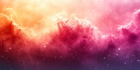 Poster - Pastel Orange White Grainy Gradient Background with Pink Overlay for Banner Design