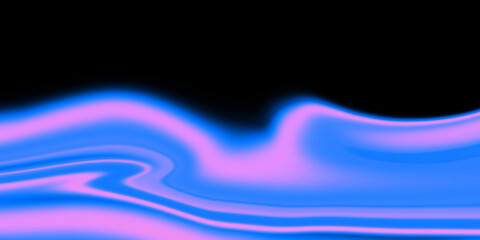 Leinwandbilder - Abstract, liquid texture with flowing, swirling patterns in vibrant pink and blue hues. Dark background with bright, iridescent highlights.