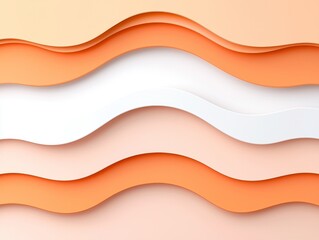 Poster - Gentle beige waves with an abstract design, offering a tranquil visual experience.
