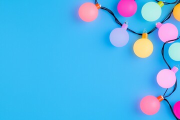 Poster - A vivid bokeh backdrop with bright, glowing circles of light.