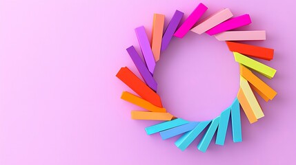 Poster - A round abstract design set against a gradient backdrop.