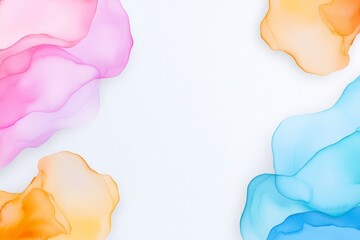 Poster - An abstract piece with fluid colors and textures that bring to mind natural landscapes.
