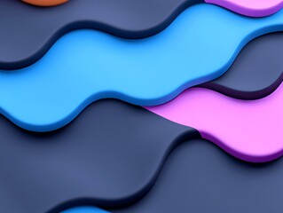Poster - An abstract depiction of flowing waves featuring luminous particles and light effects.