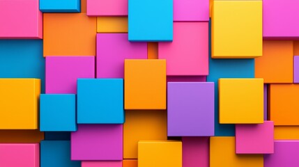 Poster - A dynamic abstract artwork showcasing bold hues and angular shapes.