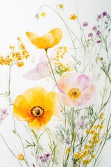 Poster - A bouquet of colorful flowers in a decorative vase