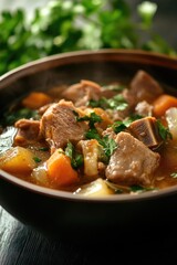 Wall Mural - Stew with meat and vegetables