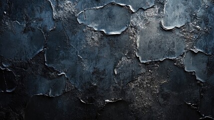 Poster - Dark colored textured concrete wall serves as a backdrop, creating an ideal setting for various compositions and designs, while adding a modern aesthetic to the atmosphere.