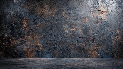 Poster - Dark Industrial Background with Dramatic Textures and Grunge Elements for Creative Projects