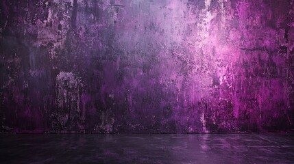 Poster - Dark and Dramatic Industrial Background with Vibrant Purple Texture and Grunge Effect