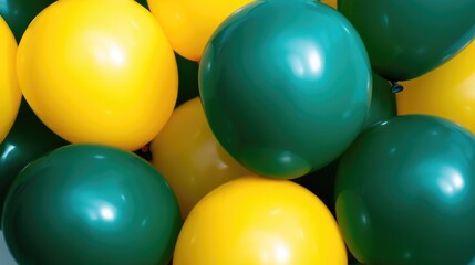 Poster - A bunch of colorful balloons tied together, suitable for celebrations or parties