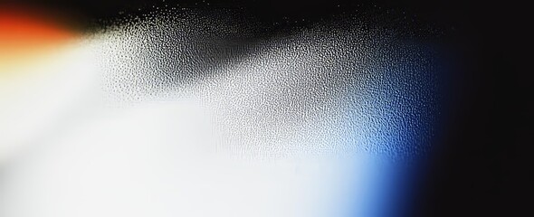 Leinwandbilder - An abstract poster background with a dark, grainy texture, featuring vibrant color waves in black, blue, orange, and red, ideal for a cover or header design.