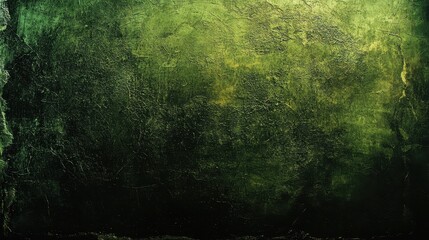 Poster - Dramatic Dark Industrial Background with Textured Green Surface for Creative Projects